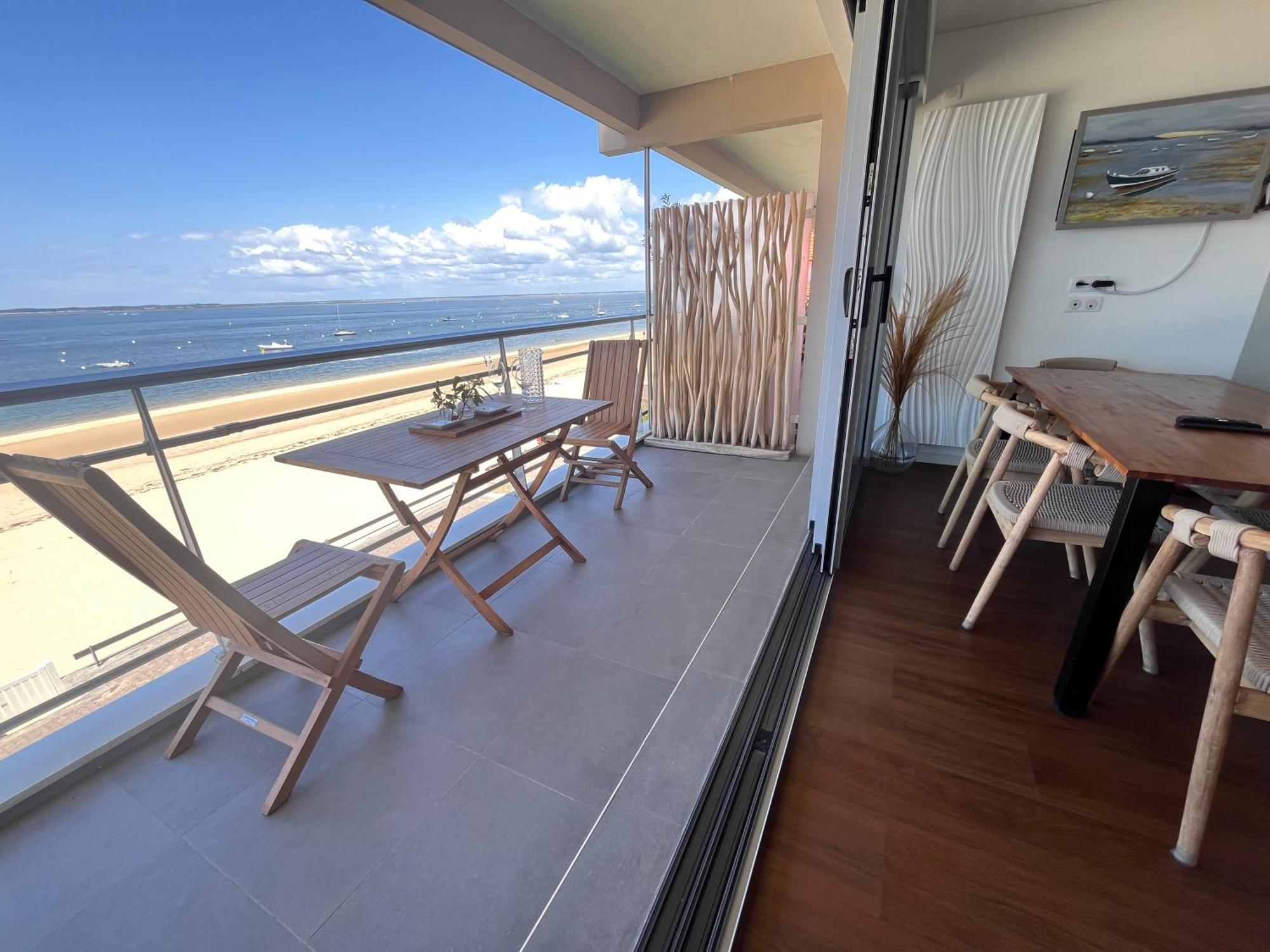 Premiere Ligne Acces Prive Et Direct A La Plage Vue Mer Arcachon Exterior photo