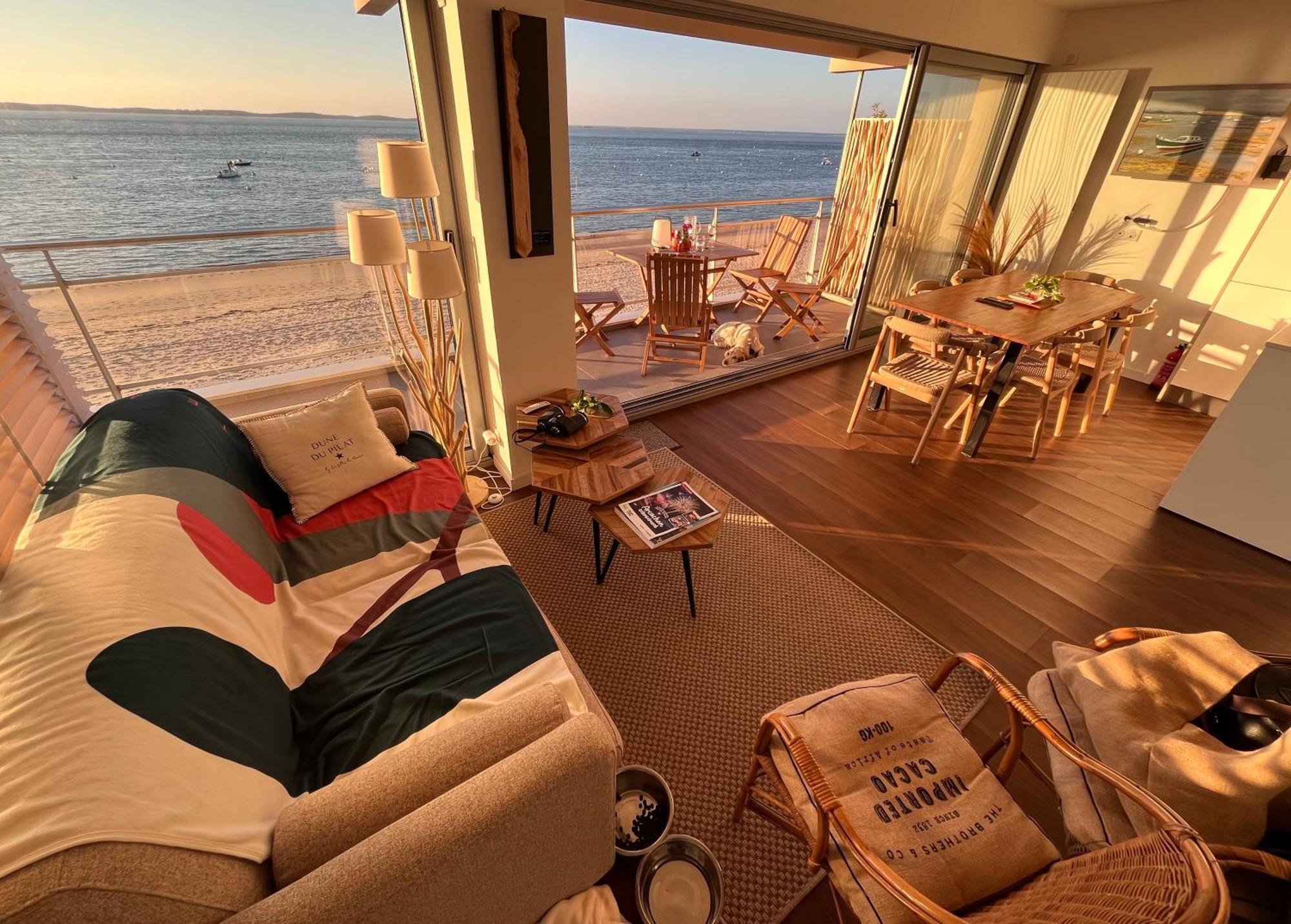 Premiere Ligne Acces Prive Et Direct A La Plage Vue Mer Arcachon Exterior photo